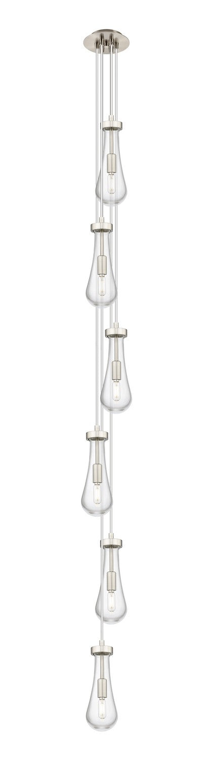 Innovations 106-451-1P-SN-G451-4CL Six Light Pendant, Brushed Satin Nickel