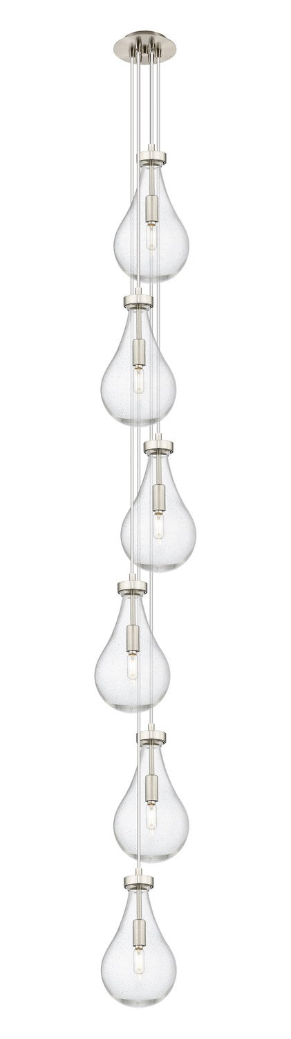 Innovations 106-451-1P-SN-G451-7SDY Six Light Pendant, Brushed Satin Nickel