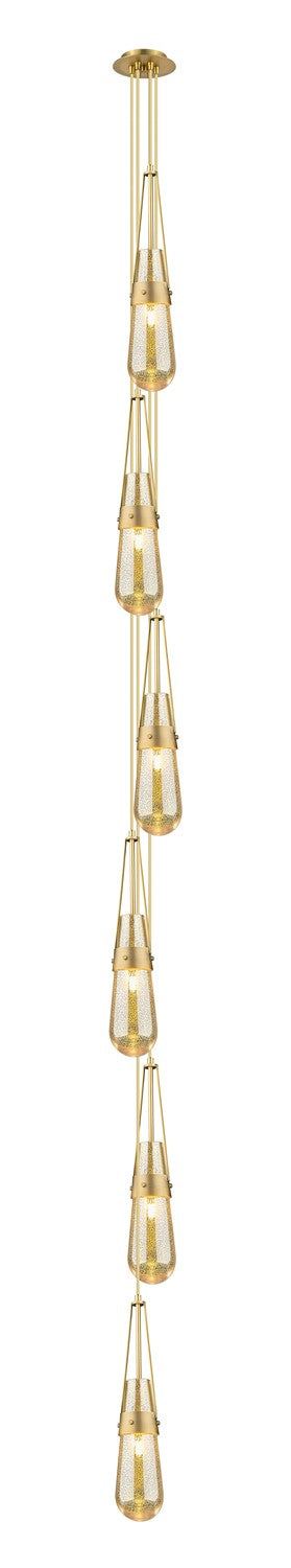 Innovations 106-452-1P-BB-G452-4ME Six Light Pendant, Brushed Brass