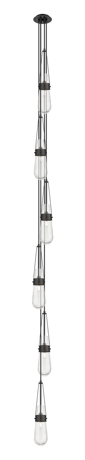 Innovations 106-452-1P-BK-G452-4SDY Six Light Pendant, Matte Black
