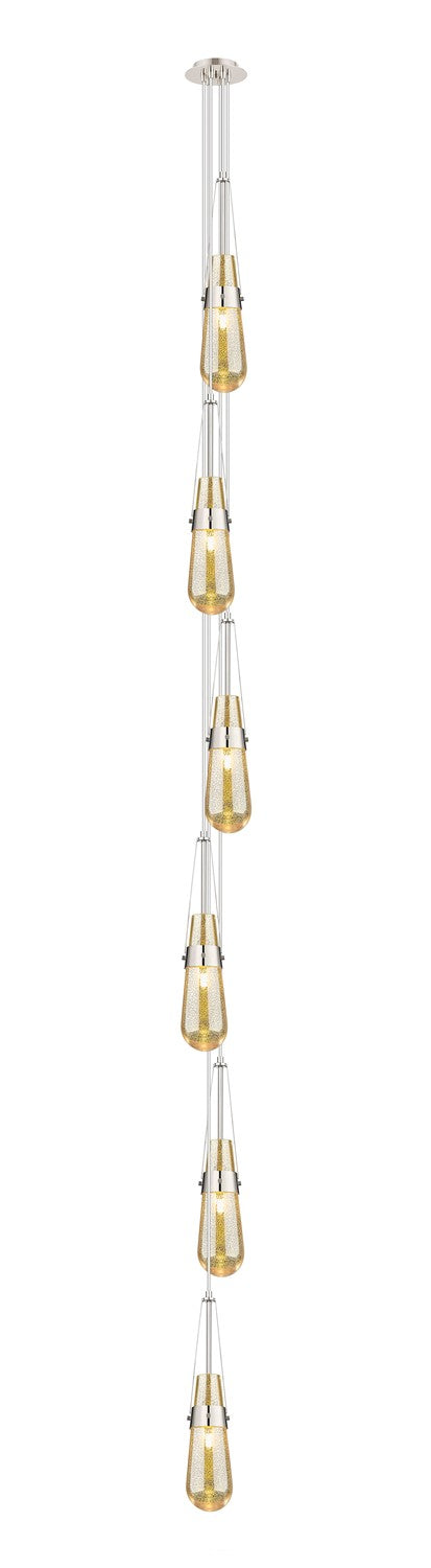 Innovations 106-452-1P-PN-G452-4ME Six Light Pendant, Polished Nickel