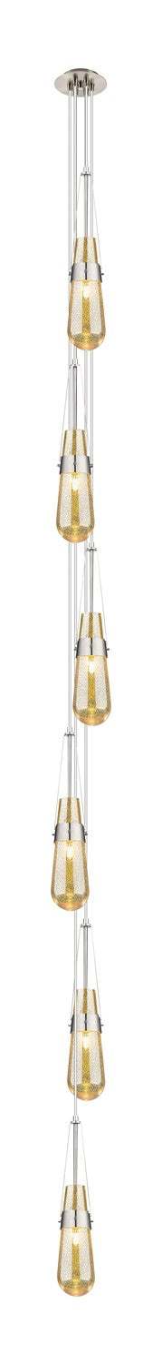 Innovations 106-452-1P-SN-G452-4ME Six Light Pendant, Brushed Satin Nickel