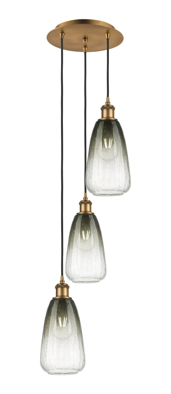 Innovations 113B-3P-BB-G480-6SL Three Light Pendant, Brushed Brass