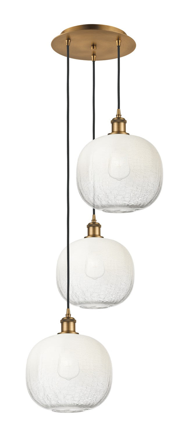 Innovations 113B-3P-BB-G481-10OP Three Light Pendant, Brushed Brass