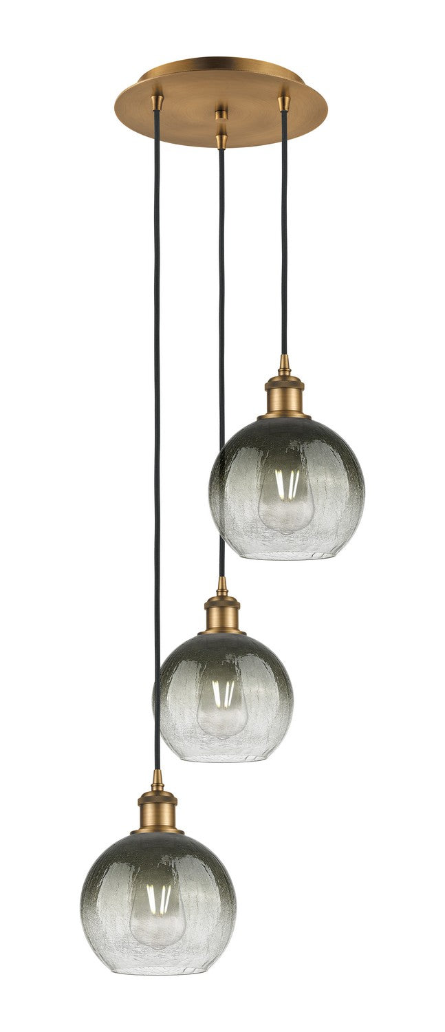Innovations 113B-3P-BB-G483-8SL Three Light Pendant, Brushed Brass