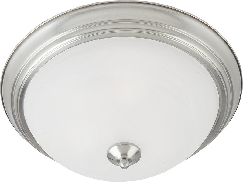 Maxim 5841MRSN Two Light Flush Mount, Satin Nickel