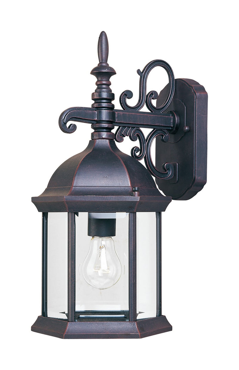 Maxim 1071CLEB One Light Outdoor Wall Lantern, Empire Bronze