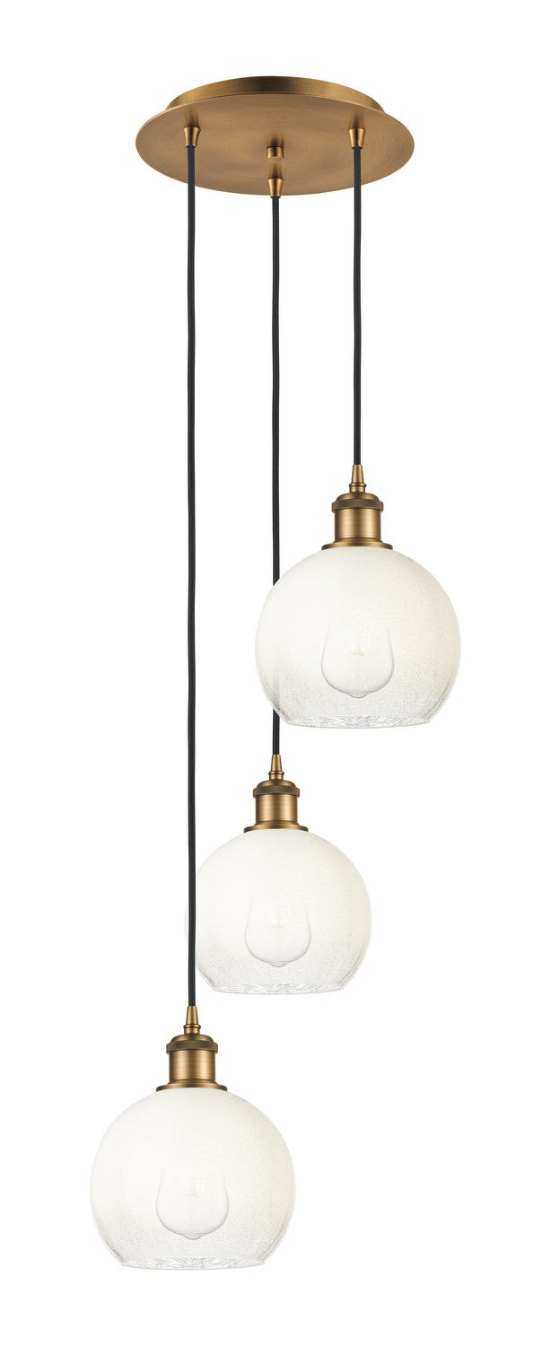 Innovations 113B-3P-BB-G483-8OP Three Light Pendant, Brushed Brass