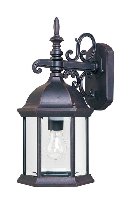 Maxim 1071CLEB One Light Outdoor Wall Lantern, Empire Bronze