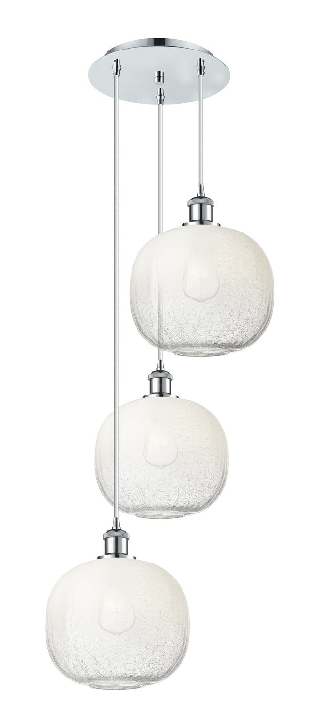 Innovations 113B-3P-PC-G481-10OP Three Light Pendant, Polished Chrome