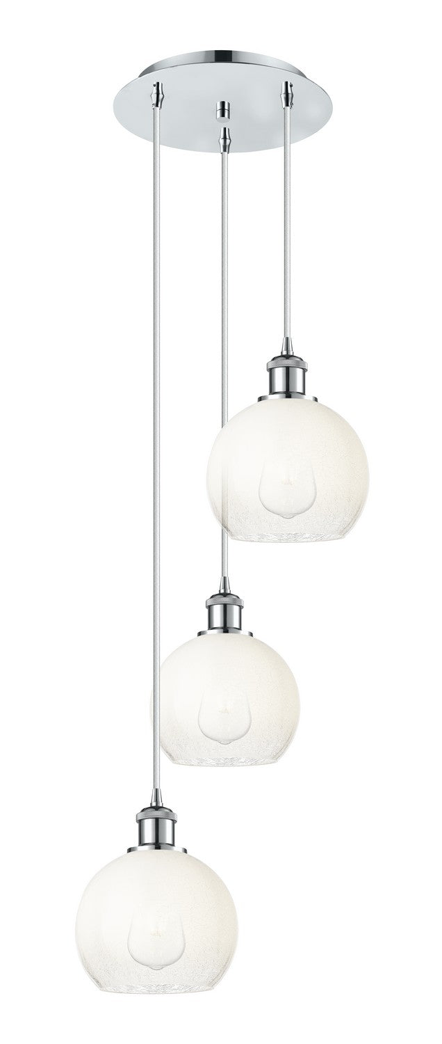 Innovations 113B-3P-PC-G483-8OP Three Light Pendant, Polished Chrome