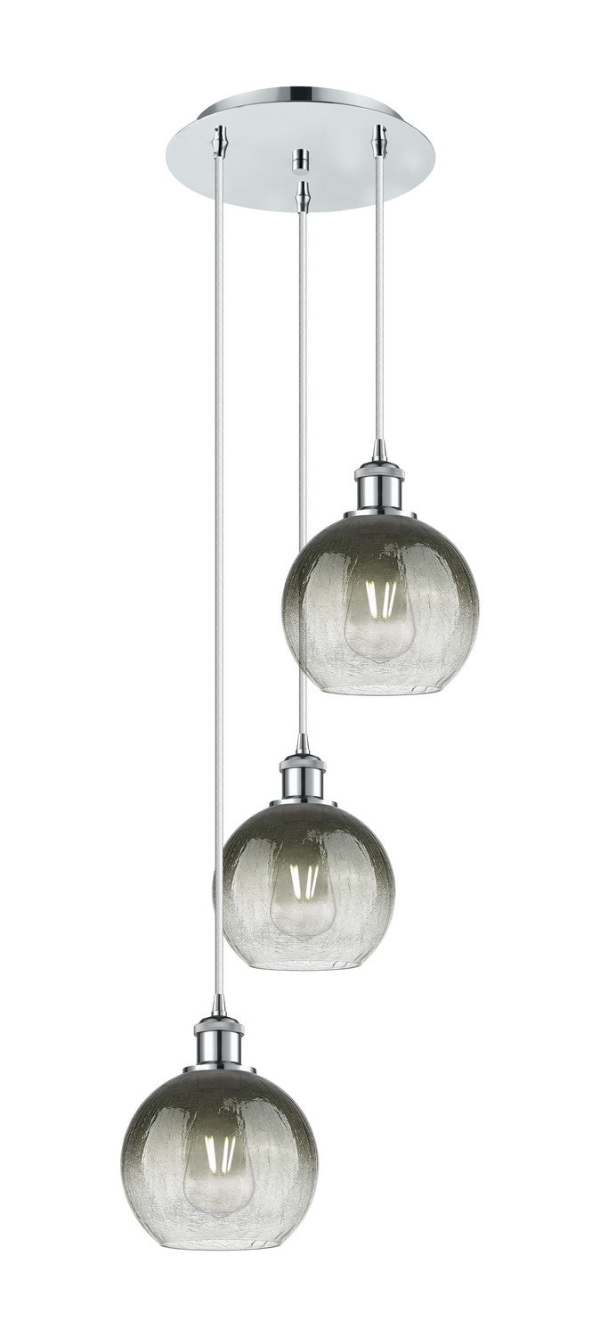 Innovations 113B-3P-PC-G483-8SL Three Light Pendant, Polished Chrome