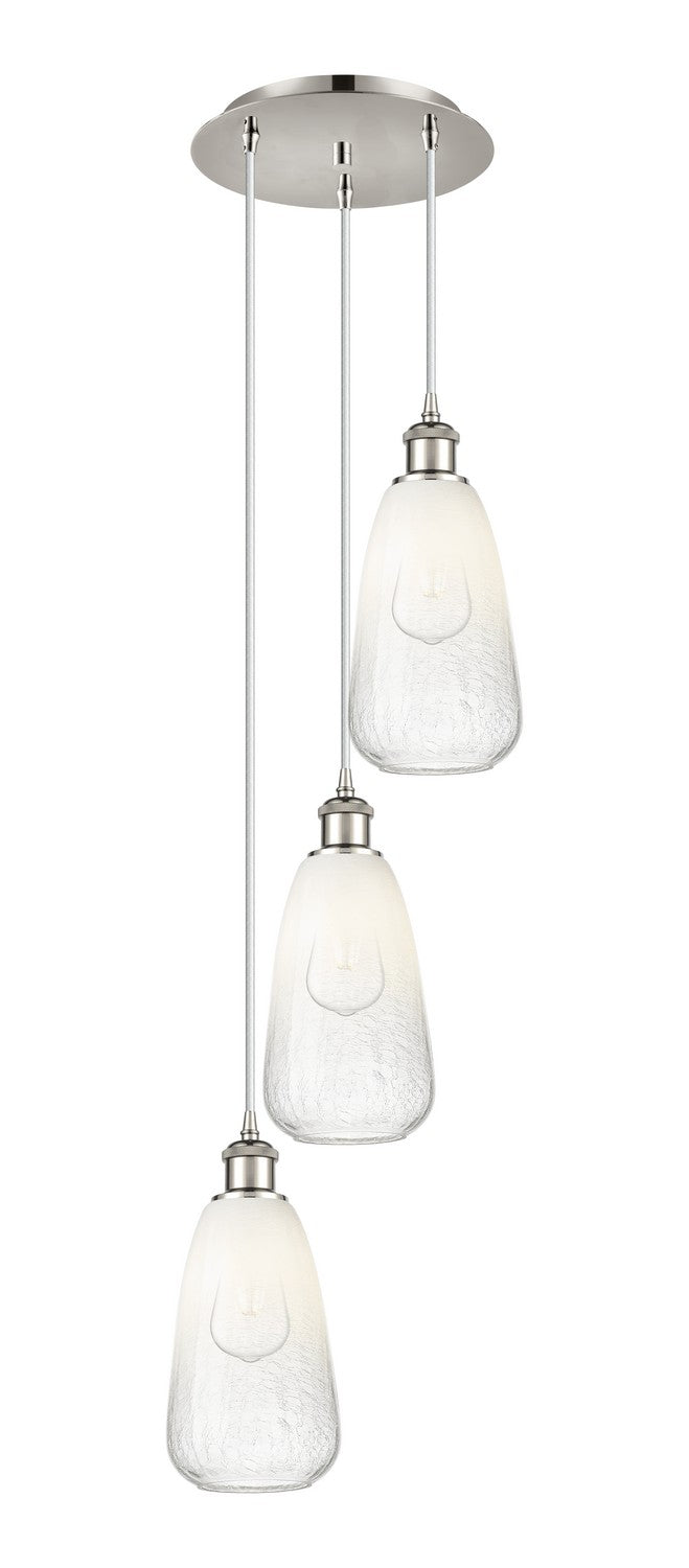 Innovations 113B-3P-PN-G480-6OP Three Light Pendant, Polished Nickel