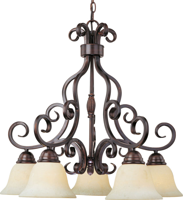 Maxim 12206FIOI Five Light Chandelier, Oil Rubbed Bronze