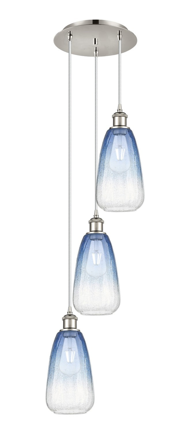 Innovations 113B-3P-PN-G480-6SB Three Light Pendant, Polished Nickel