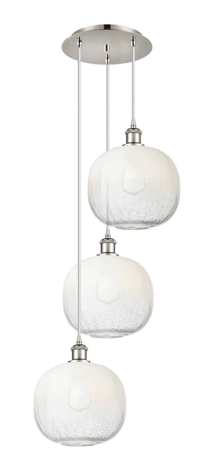 Innovations 113B-3P-PN-G481-10OP Three Light Pendant, Polished Nickel