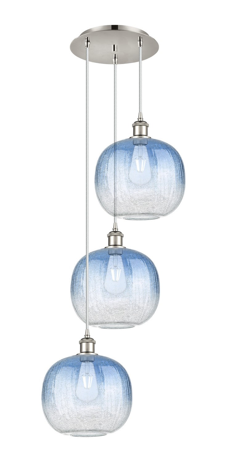 Innovations 113B-3P-PN-G481-10SB Three Light Pendant, Polished Nickel