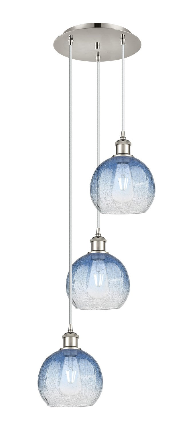 Innovations 113B-3P-PN-G483-8SB Three Light Pendant, Polished Nickel