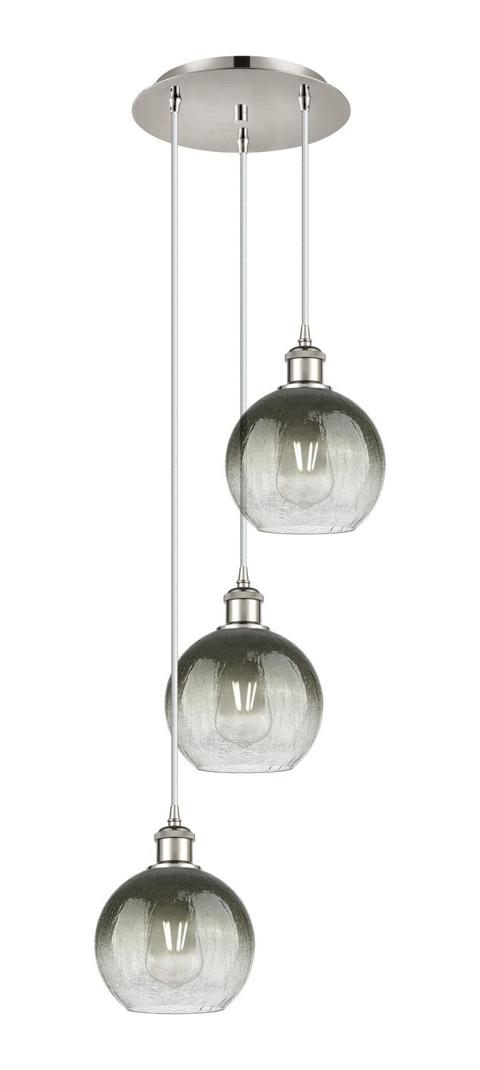 Innovations 113B-3P-PN-G483-8SL Three Light Pendant, Polished Nickel