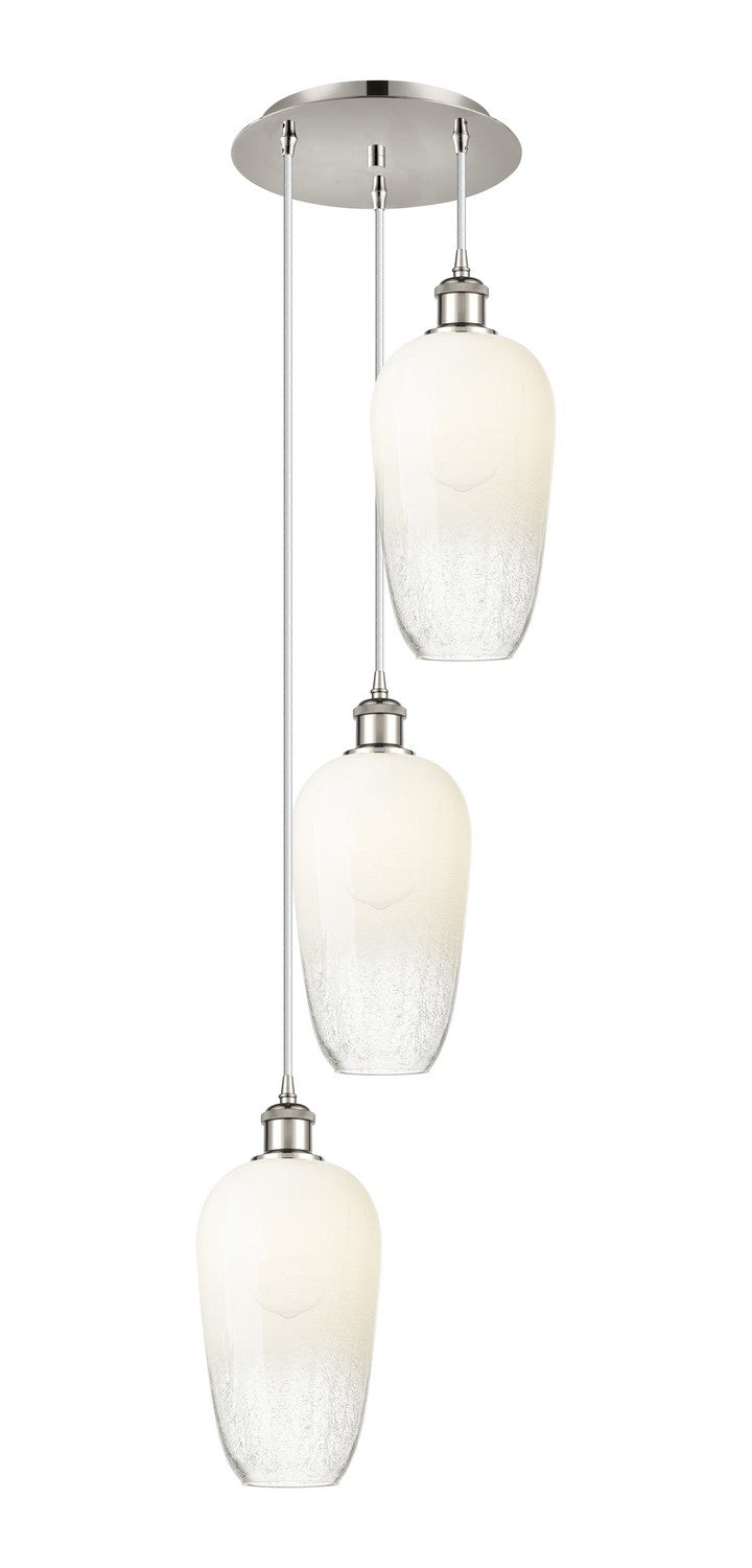 Innovations 113B-3P-PN-G484-7OP Three Light Pendant, Polished Nickel