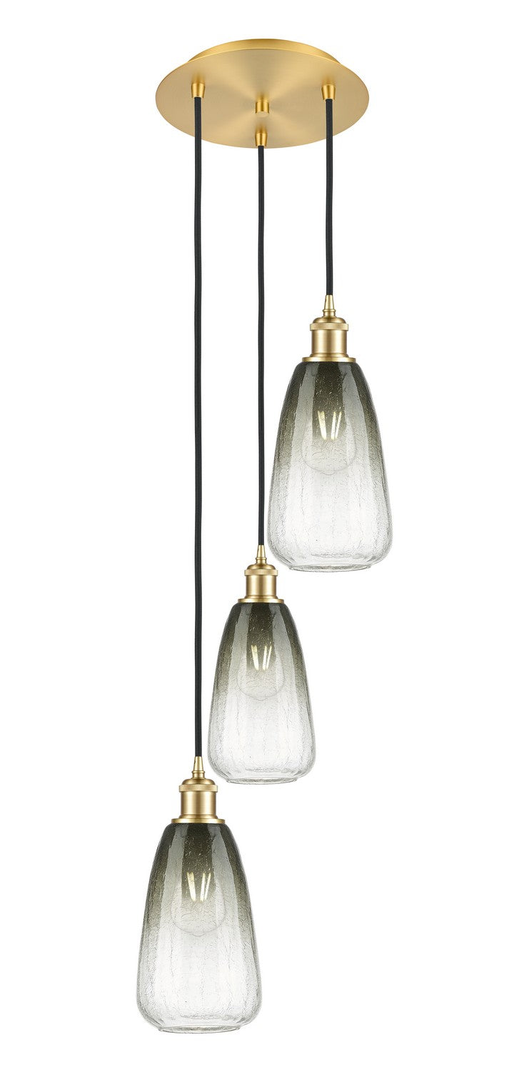 Innovations 113B-3P-SG-G480-6SL Three Light Pendant, Satin Gold