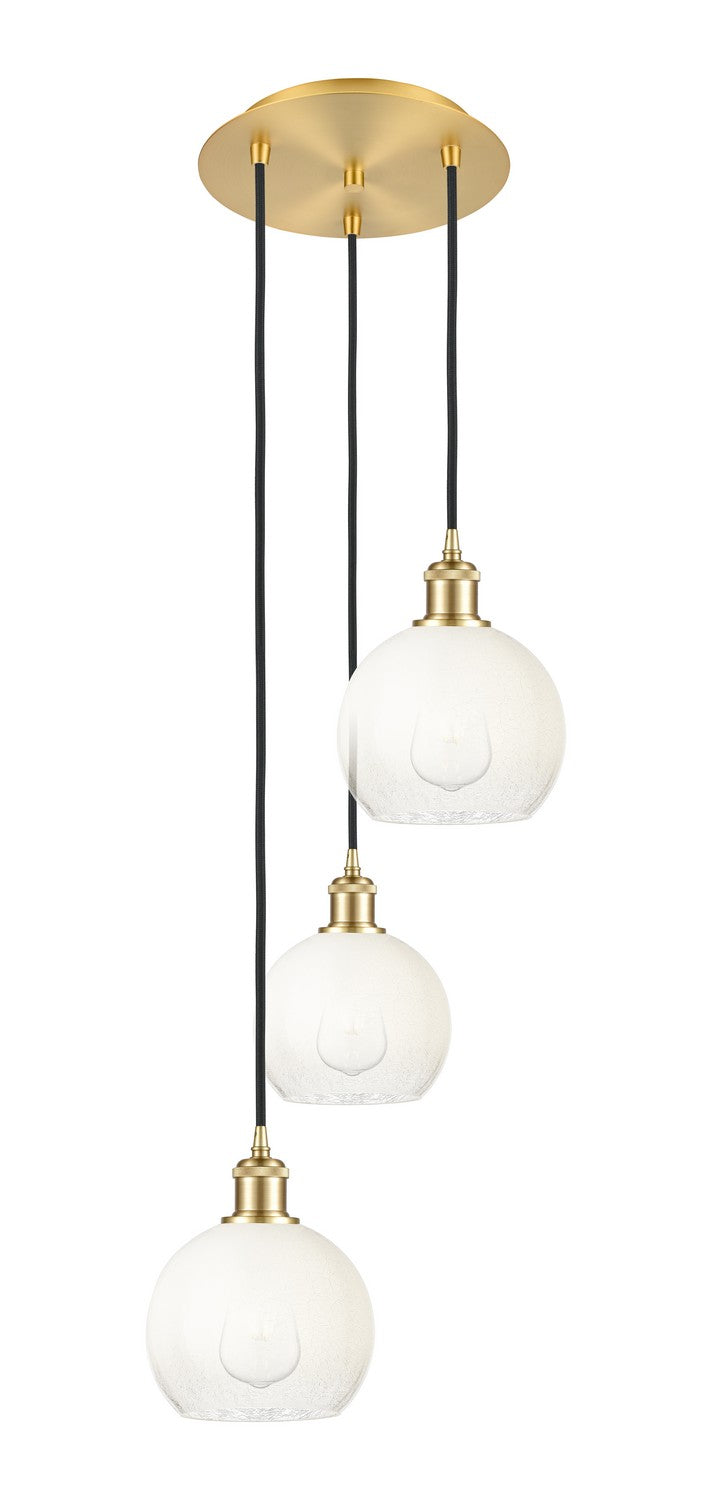Innovations 113B-3P-SG-G483-8OP Three Light Pendant, Satin Gold