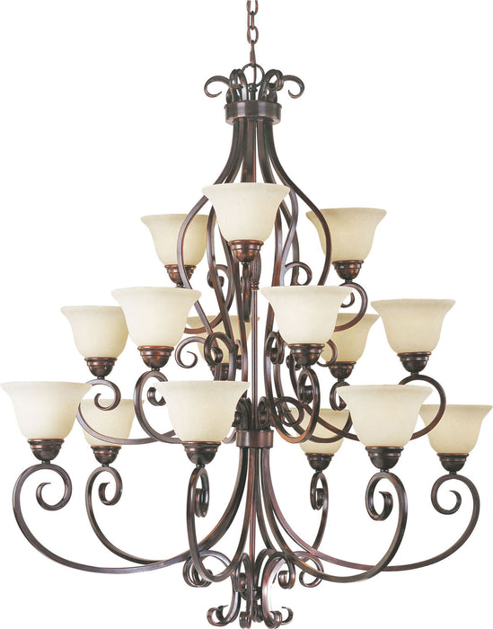 Maxim 12209FIOI 15 Light Chandelier, Oil Rubbed Bronze