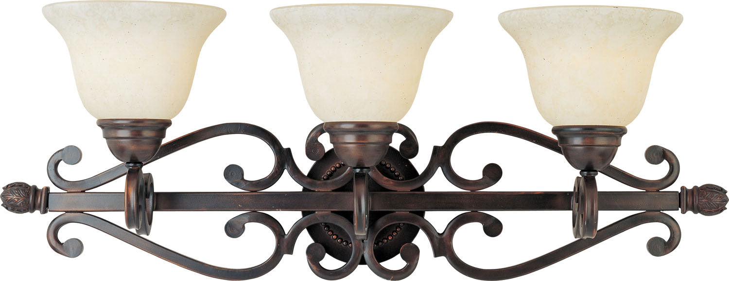 Maxim 12213FIOI Three Light Bath Vanity, Oil Rubbed Bronze