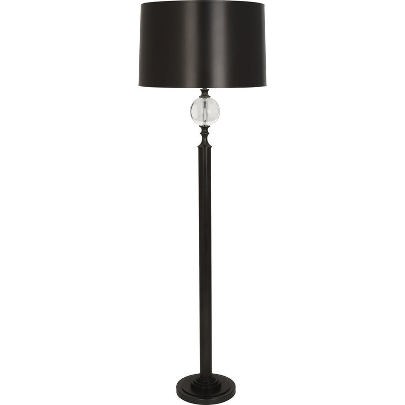 Robert Abbey 1022 One Light Floor Lamp, Deep Patina Bronze w/ Crystal