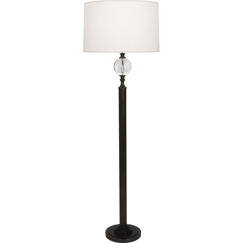 Robert Abbey 1022X One Light Floor Lamp, Deep Patina Bronze w/ Crystal