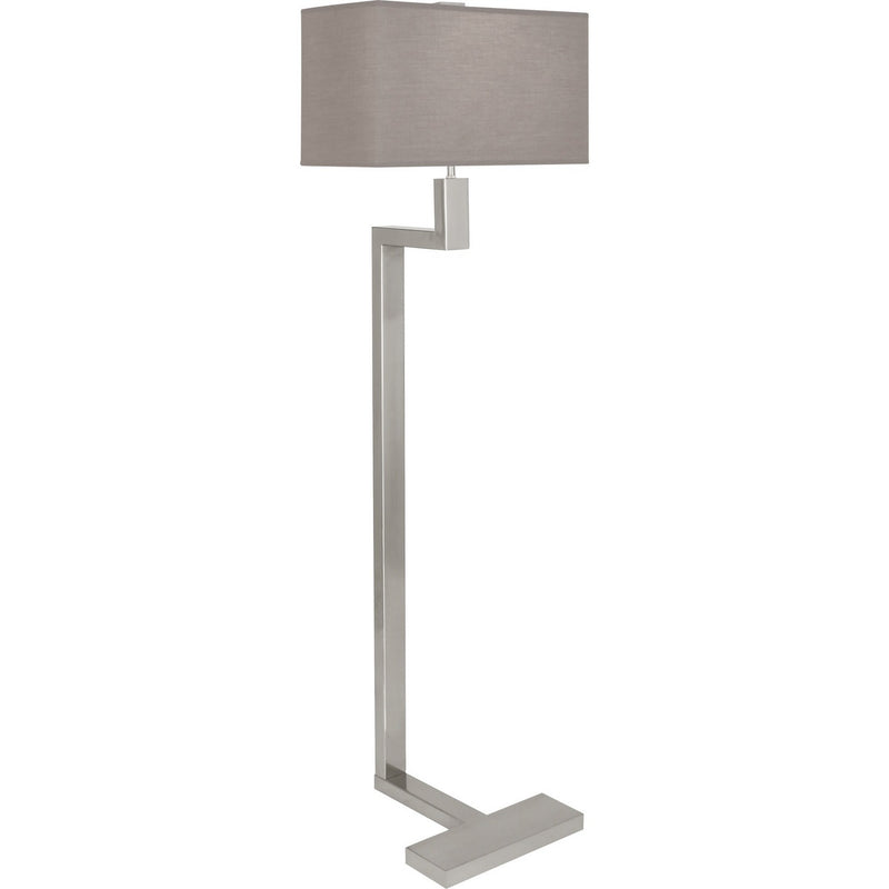 Robert Abbey 147G Two Light Floor Lamp, Antique Silver