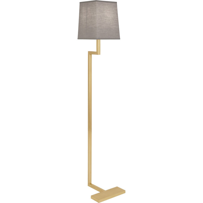 Robert Abbey 149G One Light Floor Lamp, Natural Brass