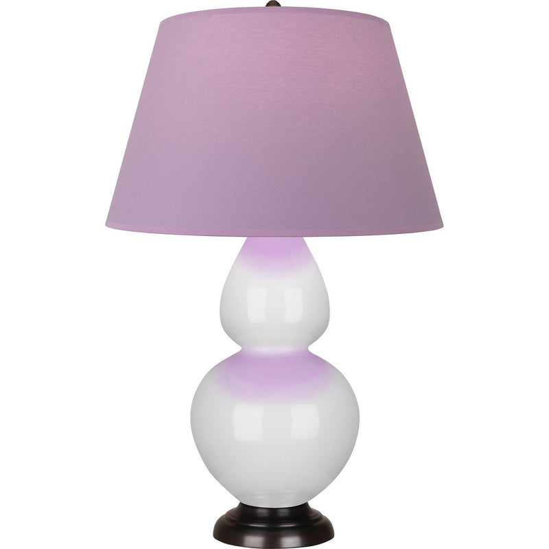 Robert Abbey 1640L One Light Table Lamp, Lily Glazed Ceramic w/Deep Patina Bronze