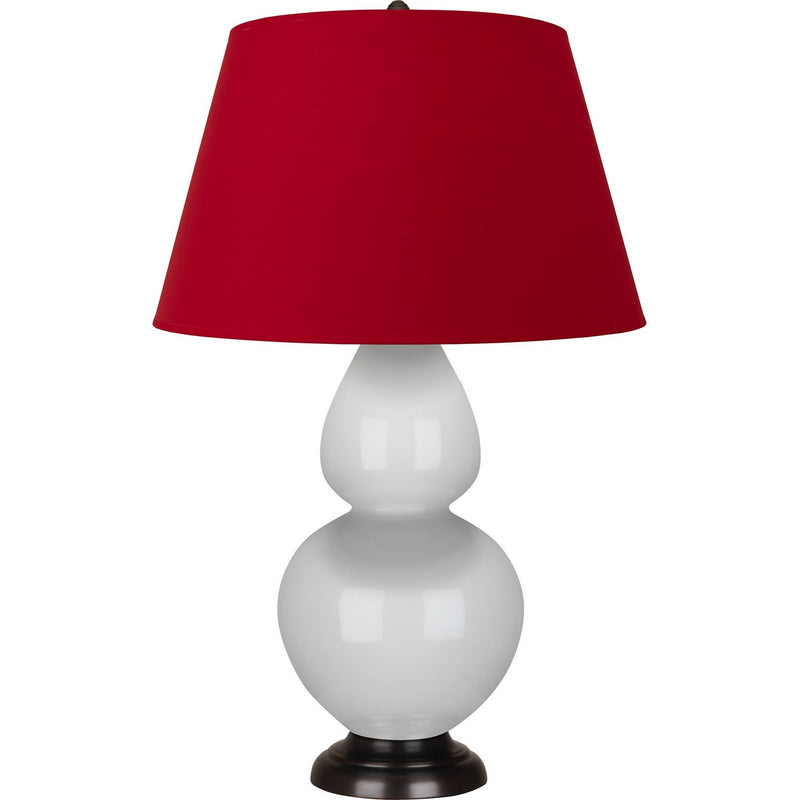 Robert Abbey 1640R One Light Table Lamp, Lily Glazed Ceramic w/Deep Patina Bronze