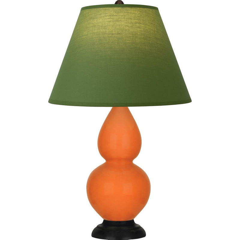 Robert Abbey 1655G One Light Accent Lamp, Pumpkin Glazed Ceramic w/Deep Patina Bronze