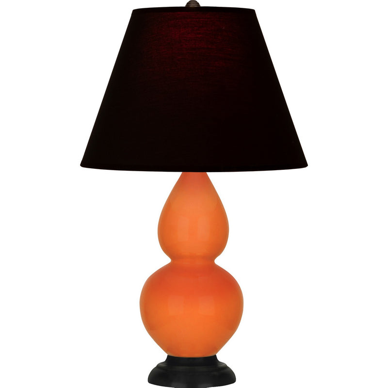 Robert Abbey 1655K One Light Accent Lamp, Pumpkin Glazed Ceramic w/Deep Patina Bronze