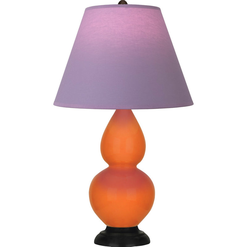 Robert Abbey 1655L One Light Accent Lamp, Pumpkin Glazed Ceramic w/Deep Patina Bronze