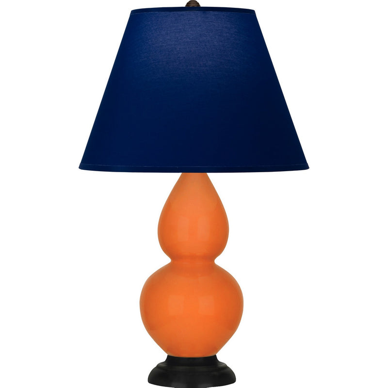 Robert Abbey 1655N One Light Accent Lamp, Pumpkin Glazed Ceramic w/Deep Patina Bronze
