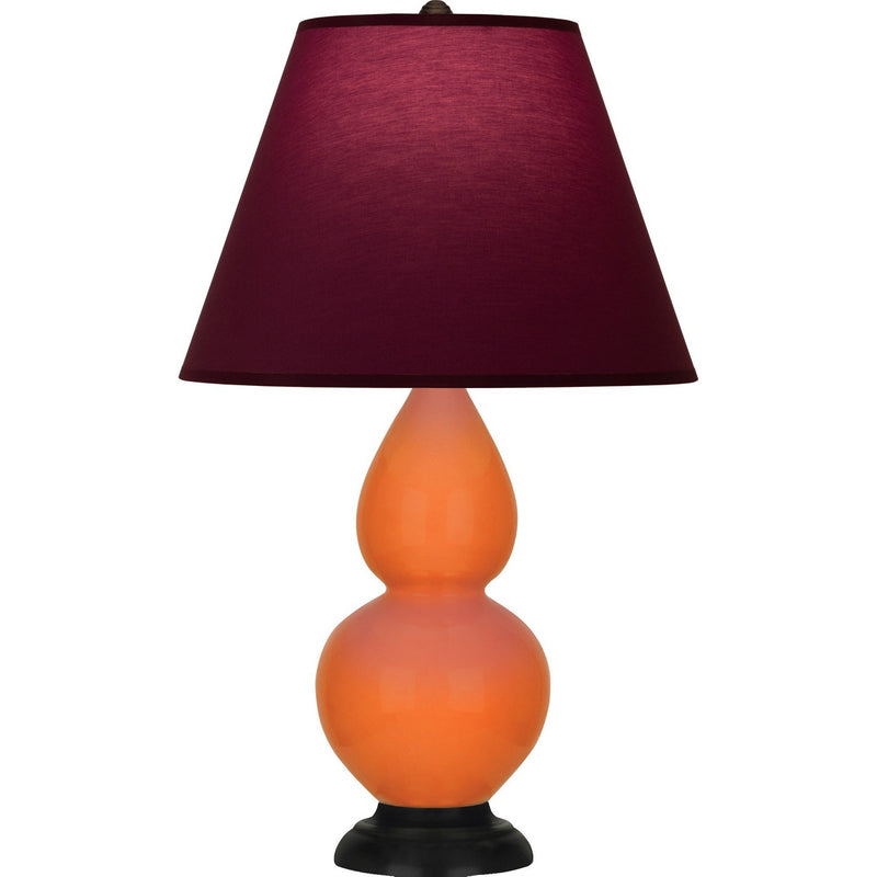 Robert Abbey 1655P One Light Accent Lamp, Pumpkin Glazed Ceramic w/Deep Patina Bronze