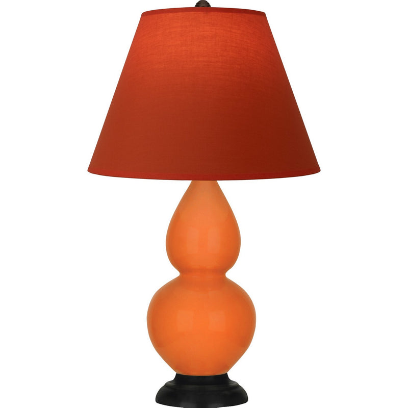 Robert Abbey 1655T One Light Accent Lamp, Pumpkin Glazed Ceramic w/Deep Patina Bronze