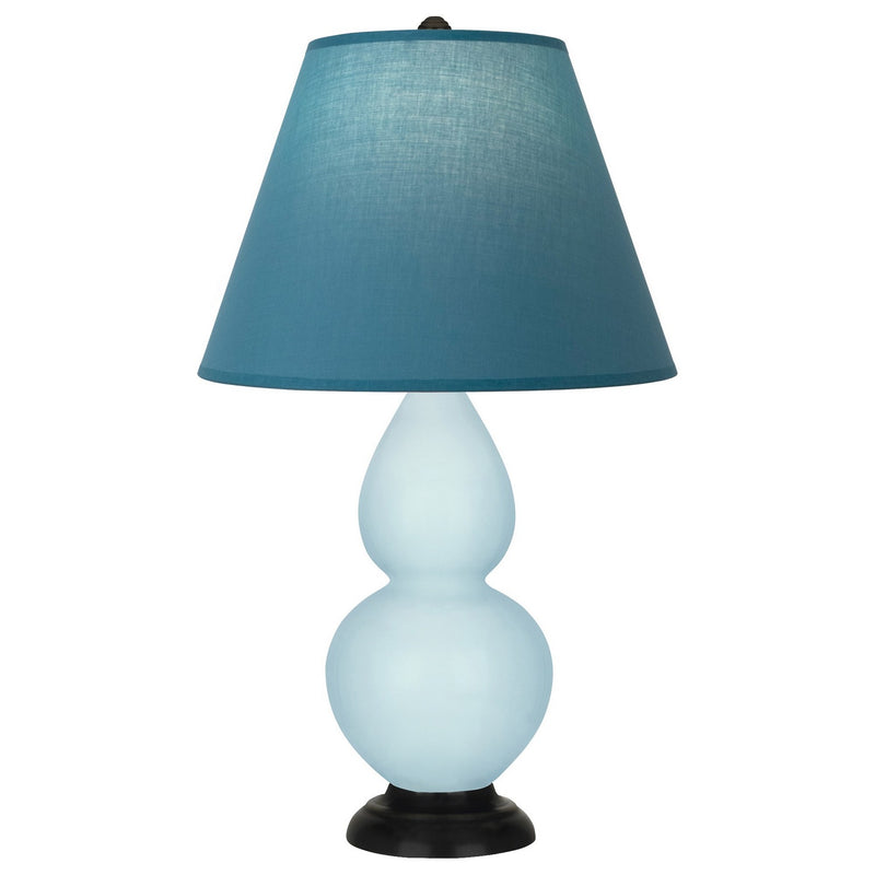 Robert Abbey 1656B One Light Accent Lamp, Baby Blue Glazed Ceramic w/Deep Patina Bronze