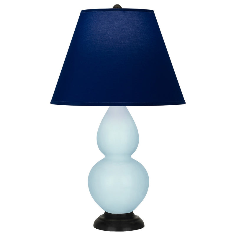 Robert Abbey 1656N One Light Accent Lamp, Baby Blue Glazed Ceramic w/Deep Patina Bronze