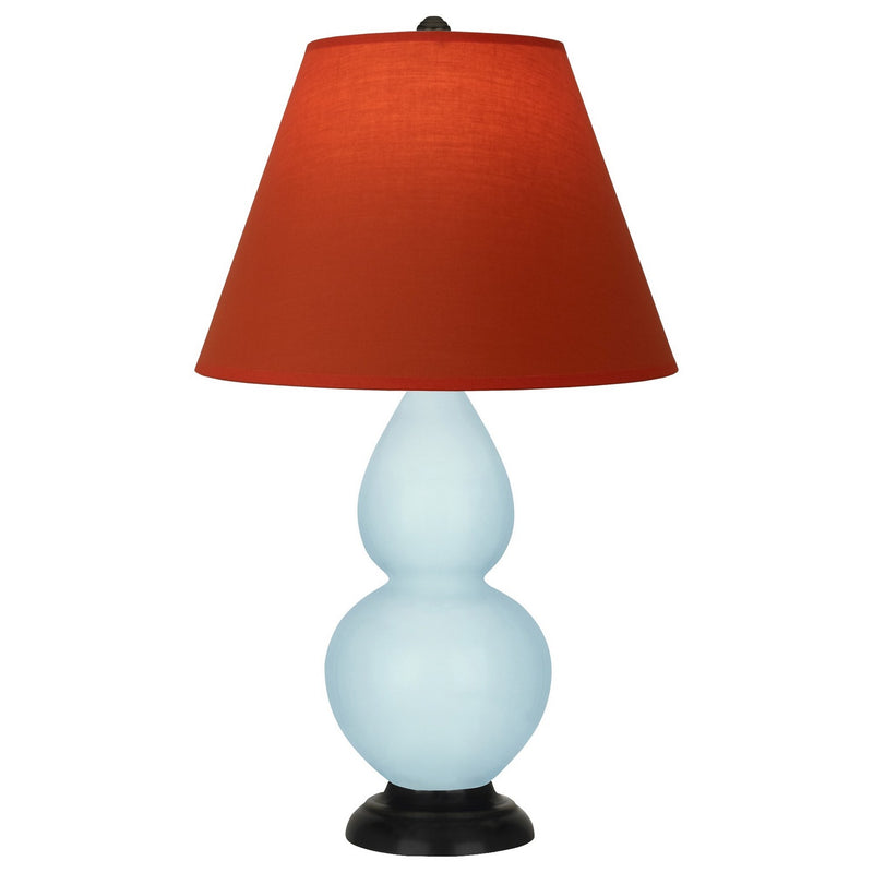 Robert Abbey 1656T One Light Accent Lamp, Baby Blue Glazed Ceramic w/Deep Patina Bronze