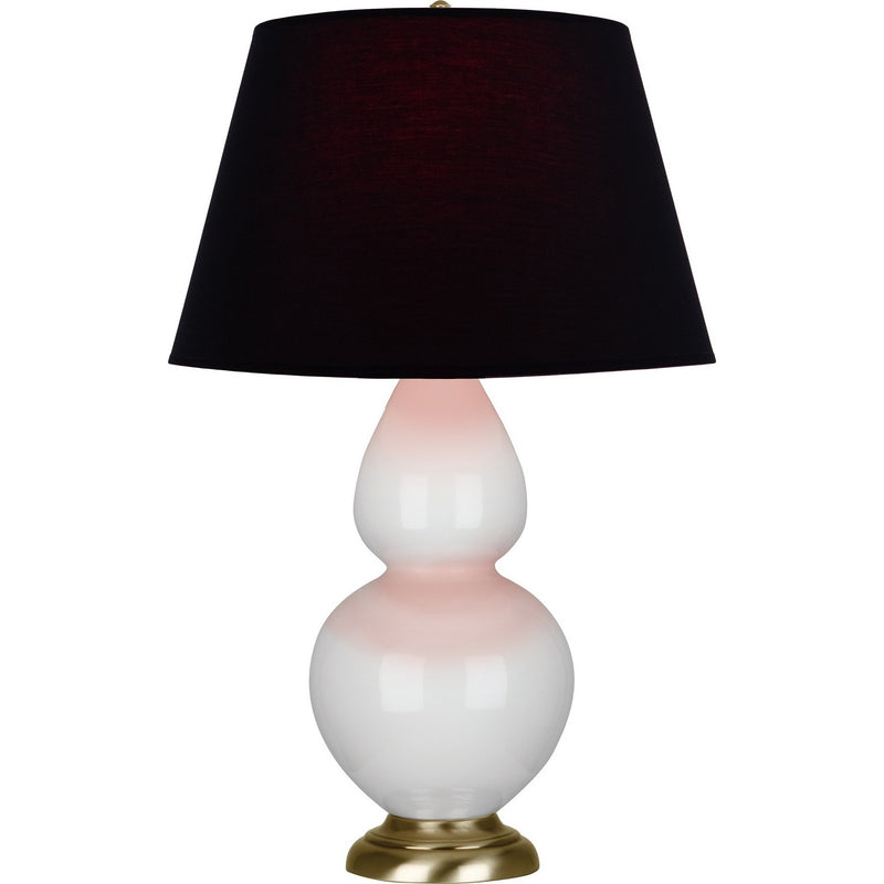 Robert Abbey 1660K One Light Table Lamp, Lily Glazed Ceramic w/Antique Natural Brass