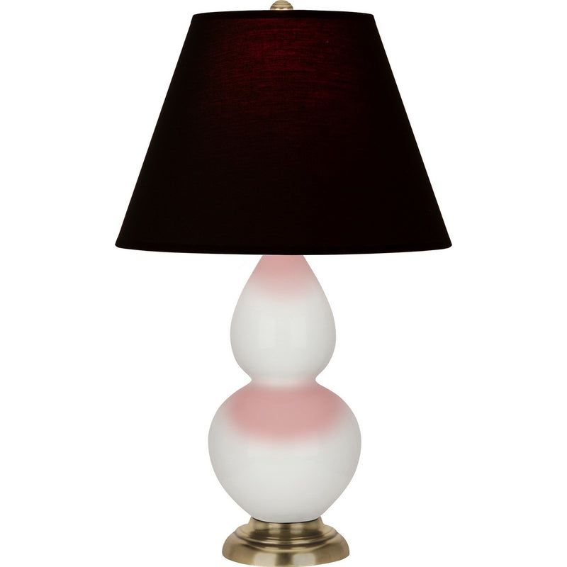 Robert Abbey 1680K One Light Accent Lamp, Lily Glazed Ceramic w/Antique Natural Brass