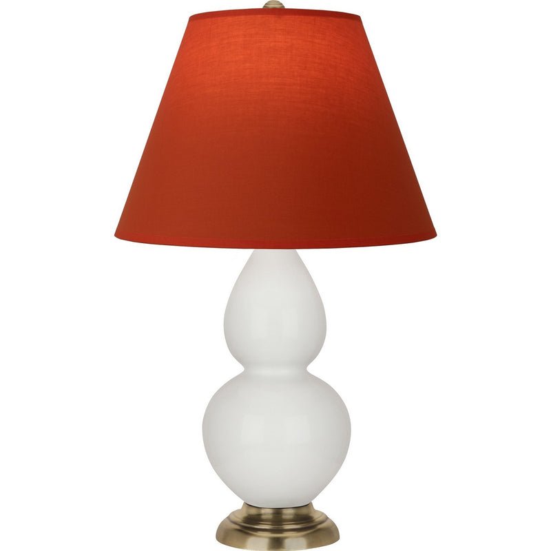Robert Abbey 1680T One Light Accent Lamp, Lily Glazed Ceramic w/Antique Natural Brass