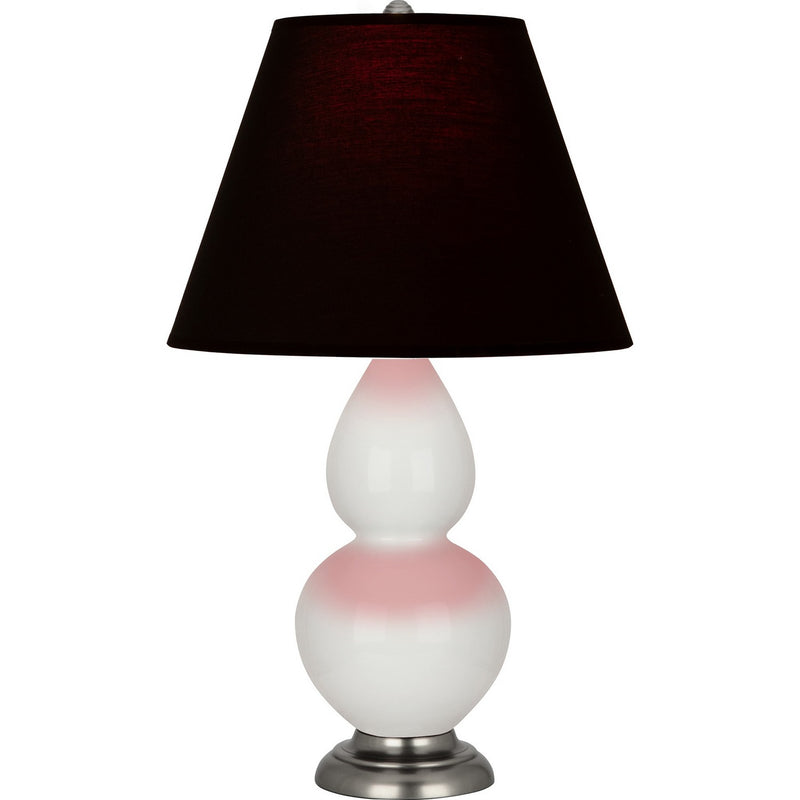 Robert Abbey 1690K One Light Accent Lamp, Lily Glazed Ceramic w/Antique Silver