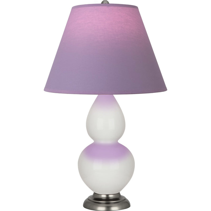 Robert Abbey 1690L One Light Accent Lamp, Lily Glazed Ceramic w/Antique Silver
