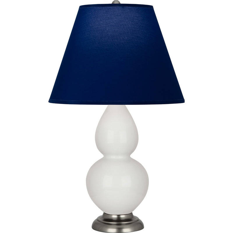 Robert Abbey 1690N One Light Accent Lamp, Lily Glazed Ceramic w/Antique Silver