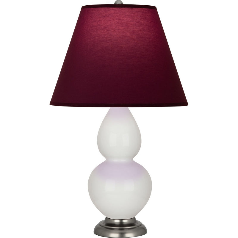 Robert Abbey 1690P One Light Accent Lamp, Lily Glazed Ceramic w/Antique Silver